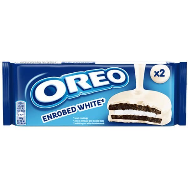 Oreo enrobed white